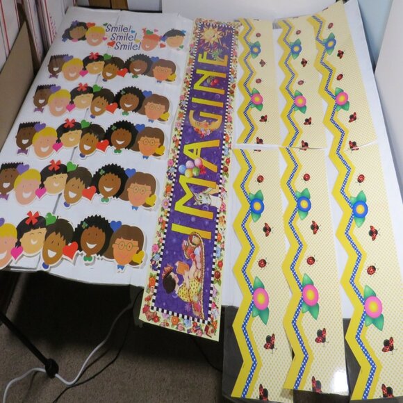 Mary Engelbreit | Other | Very Colorful Banner And Boarders Posters ...